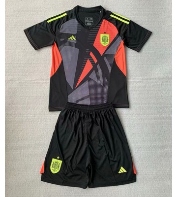 Lacne Dětský Futbalové dres Španielsko Brankarsky  ME 2024 Krátky Rukáv - Preč (+ trenírky)